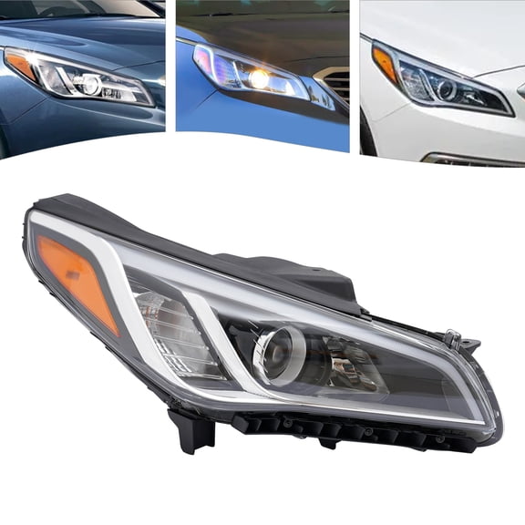 For 2015-2017 Hyundai Sonata Headlight Assembly Front Right Passenger Side Headlight Lamp HY2503183