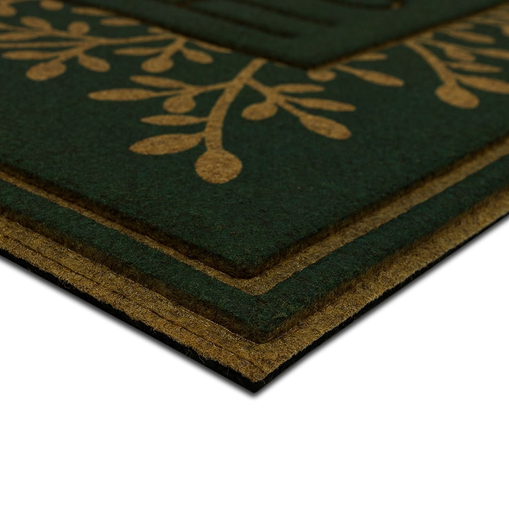 Mainstays Home Garden Polyester Doormat, Sage, 18" x 30"