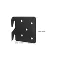 thumbnail image 2 of BESTYASH 2Ud Bed Rail Hook Brackets Black Metal Replacement Hardware for Home Bed Frame, 2 of 8