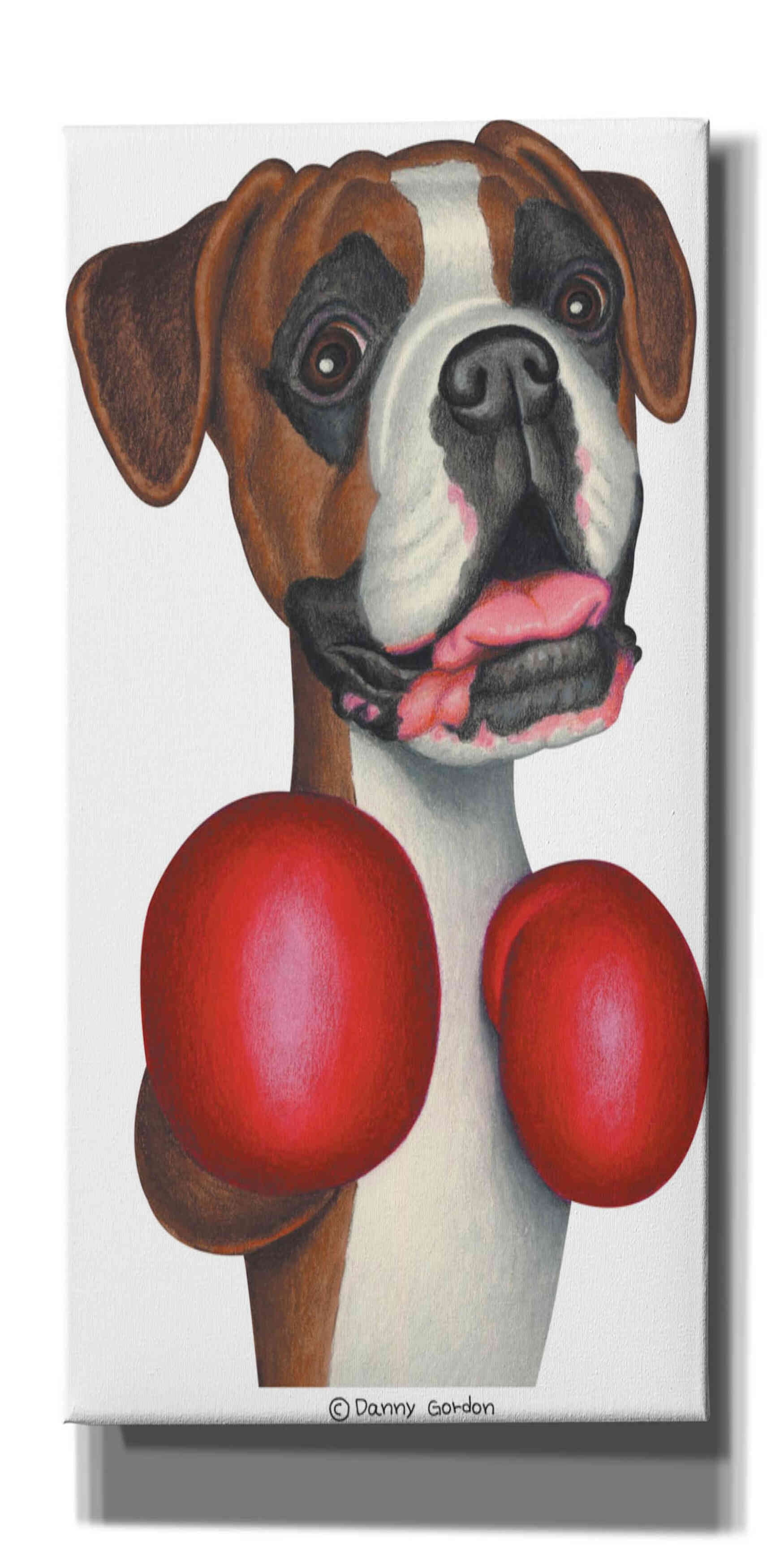 Epic Graffiti ‘Boxer Wearing Boxing Gloves’ by Danny Gordon Art, Canvas