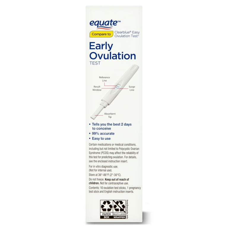 Equate Early Ovulation Test Kit 10, 51 OFF