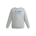 thumbnail image 3 of Stitch Women's Graphic Sweatshirt with Long Sleeves, Sizes XXS-XXL, 3 of 4
