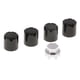 thumbnail image 3 of 8pcs Metal 10x10mm 1/10 RC Vehículo Tuercas Llanta Accs Negro CUTICAT Tuercas de fijación M4, 3 of 8