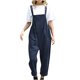 thumbnail image 1 of Mujer moda casual sólido cordón bolsillo mameluco largo mono correa botón mono Pompotops  ulkah942181, 1 of 4