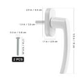 thumbnail image 2 of 2 Pieces Drawer Pulls Childproof Window Locks Window Handles Anti-slip Handle Inner Window Handle Inside Window Handle, 2 of 6