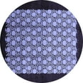 thumbnail image 1 of Ahgly Company Indoor Round Oriental Blue Industrial Area Rugs, 5' Round, 1 of 4