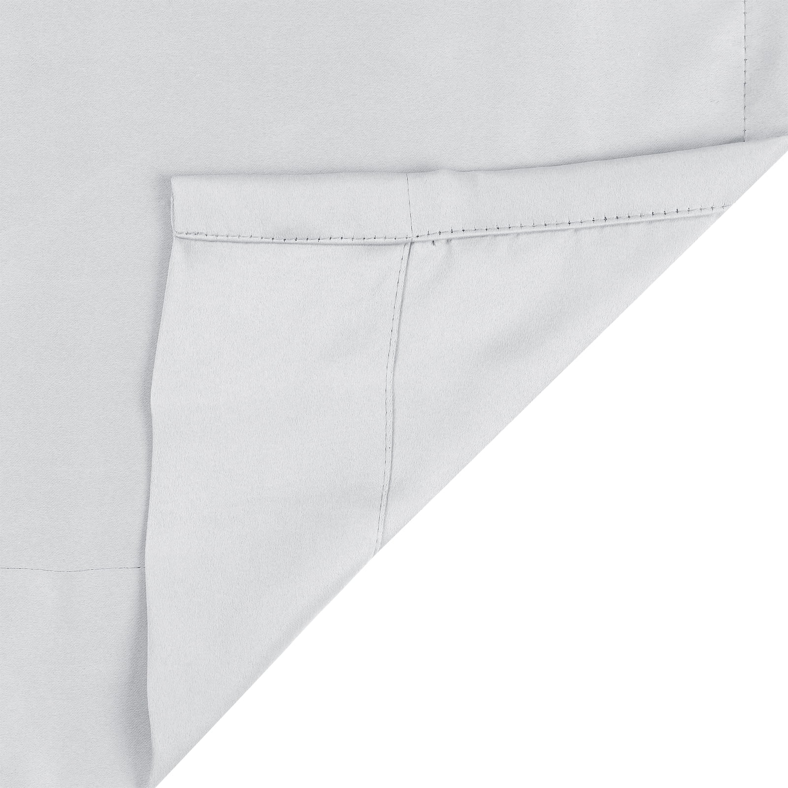 TWOPAGES Pinch Pleated Curtain Blackout Light Blocking Drape for Bedroom, 1 Panel, 52"x108", Grey White