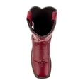 thumbnail image 5 of TuffRider Youth Fire Red Floral Western Boot- 4- Red With Free Assorted Striped Socks, 5 of 7