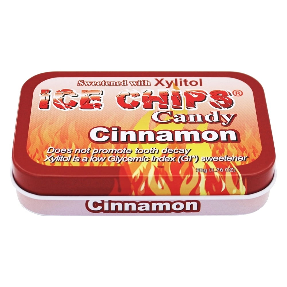Ice Chips Hand Crafted Candy Tin Cinnamon, 1.76 Oz