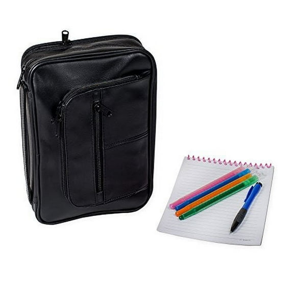 White Dove Designs 655294 Bi Cover Deluxe Organizer With Study Kit Xlg Black