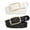 Black+White, variant on SUOSDEY Skinny Women's Braided Leather Belts 2pack Thin Woven Belt for Jeans Pants Dresses