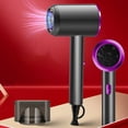 thumbnail image 1 of EIMELI 800 Watt Hair Dryer | Fast Drying Low-Noise Blow Dryer with Negative Ion Technology | 3-Speed Settings | Constant Temperature & Overheating Protection | 1 Nozzle | 11.2x28.5cm | Mo, 1 of 8