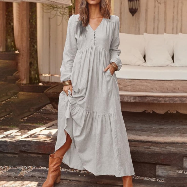 womens plus size wrap dress Plus Size Long Sleeve Faux Wrap Long Dress with Bottom Slit in Black & –  Chic And Curvy main image 1