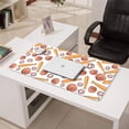 thumbnail image 3 of Long Mouse Pads for Desk,White Orange Baseball Gear Pattern Desk Mats on Top Of Desks, Desk Mouse Pad Extra Large with 3mm Non-Slip Base and Stitched Edge for Gaming,Office,Work,Home 31.5"x15.7", 3 of 6