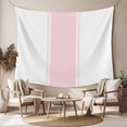 thumbnail image 2 of Valentines Day, Small Tapestry for Bedroom Wall Hanging Tapestry, Minimalist Pink Stripes Solid Color Ceiling Backdrop Tapestries Poster Blanket Wall Decor for Teens Room Living Room Dorm 23" x 28", 2 of 8