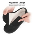 thumbnail image 5 of LongBay Women's Adjustable Diabetic Slippers Memory Foam Arthritis Edema Fuzzy House Shoes, 5 of 6