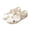 White, variant on Womens Woven Strap Beaded Sandal , Boho Floral Sandals Braided StrapSandals ,Accents for Summer Beach and Casual Daily Wear, Comfortable Cushioned Insole