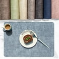 thumbnail image 4 of Heat-Resistant Placemats Stain Resistant Anti-Skid Placemats for Kitchen Table - blue, 4 of 6