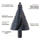 thumbnail image 2 of Brocas escalonadas Jerax Tools 4241 HSS 1/4 - 2-3/8 para hierro, 2 of 5