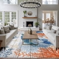 thumbnail image 3 of Rectangle Rug 5x8ft Area Rug,Underwater Turtle Ocean Starfish Area Rugs for Living Room Bedroom,Sea Coral Wood Board Floor Mat Non-Slip Non-Shedding Carpet Indoor Accent Rugs, 3 of 9