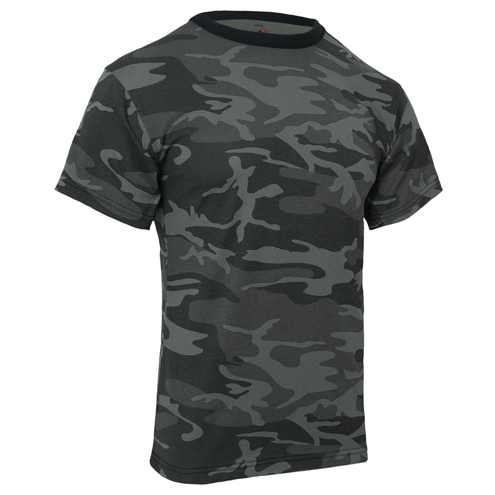 Rothco Black Camouflage T-Shirt 1864 - 3XL - Walmart.com - Walmart.com