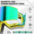 thumbnail image 3 of Gafas de esquí KAPVOE Magnetic Snow UV400 antivaho para adultos, 3 of 6
