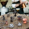 thumbnail image 3 of Osdhezcn Unique Coffee Machine Filter Handle Keychain Fashion Metal Key Ornament Bag Charm Present for Coffee Aficionados, 3 of 20