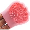 thumbnail image 2 of Rabbit Shape Silicone Bath Brush Manual Facial Cleansing Massage Tool (Pink) 2 Pcs, 2 of 5