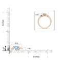 thumbnail image 2 of ANGARA Natural Solitaire Aquamarine Heart Ring with Diamond Accents in 14K Rose Gold for Women (Size-5mm) | March Birthstone, Birthday, Anniversary, Jewelry Gift for Women | Natural Aquamarine Ring, 2 of 6