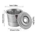 thumbnail image 2 of 2 Pack K Cup Reusable Coffee Pods for Keurig: Full Stainless Steel Refillable K Cups, Reusable Coffee Filter for Keurig 1.0 Coffee Machines, Bpa-Free Refillable Coffee Filters, 2 of 6