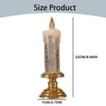 thumbnail image 3 of HCTSHG Christmas Flameless Candles, LED Glitter Candles with Realistic Dancing Flickering Wick, Rechargeable Battery for Desk Table Light Lamp Christmas Decoration, 3 of 9