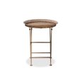 thumbnail image 4 of Baxton Studio Sabah Traditional Moroccan Inspired Matte Antique Gold Finished Metal Foldable Accent Tray Table, 4 of 7
