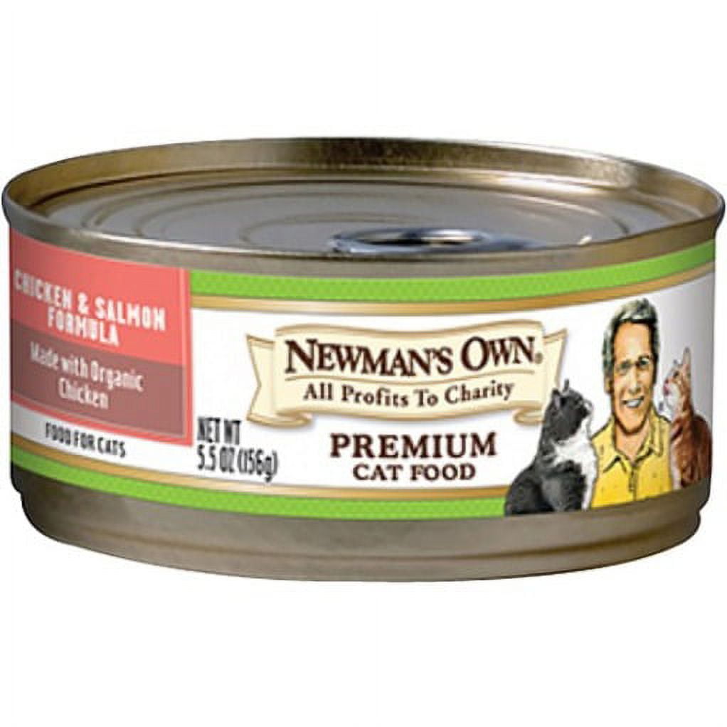 Newman's Own Organics Premium Cat Food Chicken & Salmon