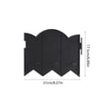 Beforeyayn 10pc Plastic Mini Fence,wave fence for garden or yard for ...