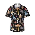 thumbnail image 3 of Camisa hawaiana de manga corta con botones para hombre, camisas de playa con estampado de garabatos de hongos, camisas para mujer, camisas casuales para niños de calle, 3 of 5