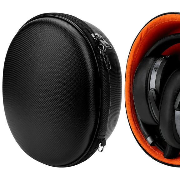 Geekria Shield Headphones Case Compatible with Sennheiser PXC 550-II, HD 450BT/4.50BTNC/4.50 SE/4.50, Replacement Hard Shell Travel Carrying Bag with Cable Storage (Black)