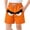 Orange d, variant on Boys' Cute Face Print Swim Trunks, Quick-Dry Elastic Waist Board Shorts with Pockets for Kids, 3-12 Years Blue 8-9 Years
