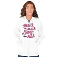 thumbnail image 4 of Save Them All Breast Cancer Awareness Womens Plus Size Graphic Zipper Hoodie Brisco Brands 2X, 4 of 5