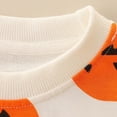 thumbnail image 6 of Atogsazn Toddler Baby Boys Fleece Halloween Sweaters Kids Casual Long Sleeve Pullover Sweatshirts Fall Winter Tops Orange 6-7 Years Fashion, 6 of 7