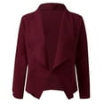 thumbnail image 3 of Hanzidakd Women's Button Down Cardigan Fall And Winter Long Sleeve V-Neck Polyester Plus Size Fashion Button Down Cardigan Red XL, 3 of 6