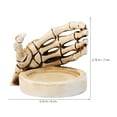 thumbnail image 2 of KAKOWELY De Resina En Color Beige Con Mano Esqueleto Para De Fiesta Y Hogar, 2 of 7
