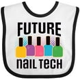 thumbnail image 3 of Inktastic Future Nail Tech Girls Baby Bib, 3 of 4