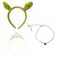 thumbnail image 5 of Peluca, collar, diadema y corona de Fiona para cosplay, accesorios de fantasía para disfraz para mujeres adultas, accesorios de carnaval para Halloween, 5 of 5