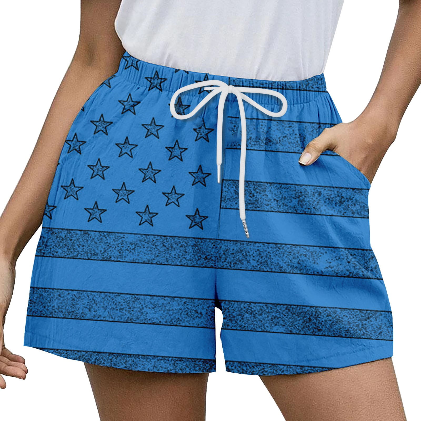 pedort-women-s-shorts-plus-size-women-s-relaxed-midrise-cotton-poplin