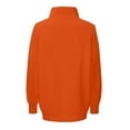thumbnail image 3 of Lenpel Oversized Sweatshirt for Women Turtleneck Long Sleeve Casual Sweater Tops Fall Winter Pullover Sweatshirts(Orange,X-Large), 3 of 5