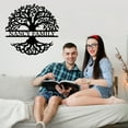 thumbnail image 5 of KAINSY Personalized Tree of Life Metal Sign | Custom Family Name Sign Wall Decor | Tree of Life Wall Art | Metal Last Name Sign | Custom Metal Signs Personalized | Outdoor Patio Signs(10inches), 5 of 9