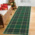 thumbnail image 2 of Christmas Runner Rug, Buffalo Plaid Washable Checkered Entryway Rug, Xmas Holiday Decor Front Porch Door Mat, Woven Cotton Area Rugs for Kitchen Patio Bathroom, 2 of 9