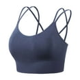 thumbnail image 6 of vigerkar Women Sport Bra with Removable Padded Racerback Bralette Medium Support Running Yoga Bra Top Blue, XXL, 6 of 6