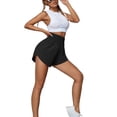 thumbnail image 3 of Sonducket Pantalones cortos de Yoga, mallas deportivas, ropa para trotar, mano de obra fina, ropa deportiva transpirable multiusos a la moda Prendas para la parte inferior del cuerpo 2XL, 3 of 6