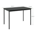 thumbnail image 4 of Mainstays Casual Wood and Metal Rectangular Table, Black finish for Indoor, 4 of 11